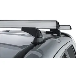 Rhino Rack Heavy Duty Rch Silver 2 Bar Roof Rack For Volkswagen Amarok 2H 4Dr Ute Dual Cab 02/11 On