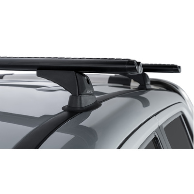 Rhino Rack Vortex Rch Black 2 Bar Roof Rack For Volkswagen Amarok 2H 4Dr Ute Dual Cab 02/11 On