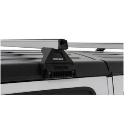 Rhino Rack Heavy Duty Rl110 Silver 3 Bar Roof Rack For Jeep Wrangler Jl 4Dr 4Wd Hard Top 04/19 On