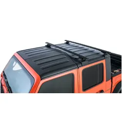 Rhino Rack Vortex Black 2 Bar Rhino-Rack Backbone Roof Rack With Rcl Legs For Jeep Gladiator Jt 4Dr Ute 06/20 On