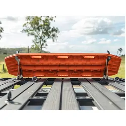 Angled Wind Deflector Maxtrax & TRED Mounts to suit Rhino-Rack Pioneer Platform [4 Slat Rack]