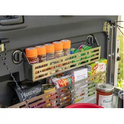 Rear Door Caddy to suit Toyota Prado 150 / Lexus GX 460 [Natural Stainless]