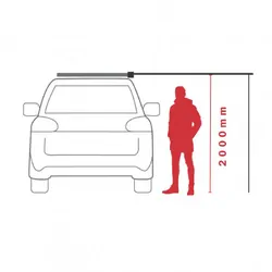 Darche Kozi 2 X 2.5M Awning Front Wall