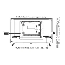 ENGLAON 24” HD 12V Google TV Android 14, Built-in Google Cast & Bluetooth