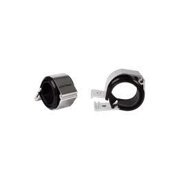 Lightforce Pair Of Bar Clamps (Polished) To Suit 69Mm And 76Mm Diameter Bars