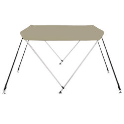 Oceansouth 2 Bow Bimini Top - 1.1M x 1.3M Sand