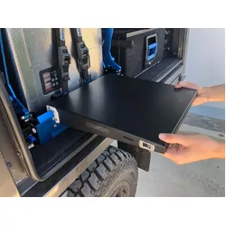 Drop Slide Clip-On Table With Cutlery Roll