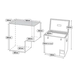 National Luna 125lt Fridge Stainless Steel