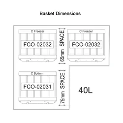 National Luna 40lt Fridge Stainless Steel