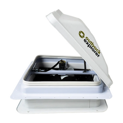 Outback Explorer Roof Vent with 12v fan - 14"x 14" Jensen style 