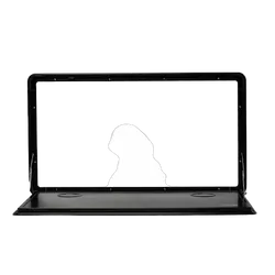 Outback Explorer Caravan Fold-Out Table (Square Edge) Black