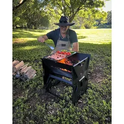 Ozpig Fire Pit Solid/Grill Cooking Plate