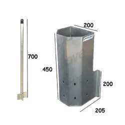 Prowave Burley Bucket - Aluminium With Muncher - Fixed