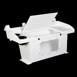 Prowave Bait Board Live Bait Tank 6 Rod Holders With Window - Large - White