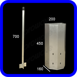 Prowave Burley Bucket With Muncher - White