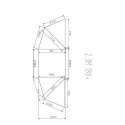 Rugged 4x4 Platinum 2.3m 180 Semi-auto Opening Awning (Fabric UVE95+%)