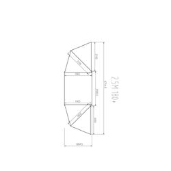 Rugged 4x4 Platinum 2.5m 180 Semi-auto Opening Awning (Fabric UVE95+%)