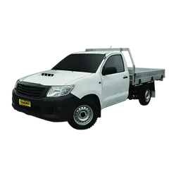 Tuff Terrain Canvas Grey Seat Covers to Suit Toyota Hilux Workmate SR Single Cab Bucket Seats (4X2) 07/11-06/15 FRONT