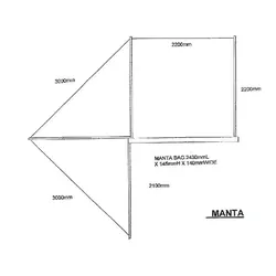 Eezi Awning Manta 270 Left hand side
