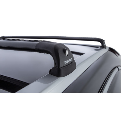 Rhino Rack Vortex Rvp Black 2 Bar Roof Rack For Honda Cr-V 5Dr Suv With Flush Rails 11/12 To 06/17
