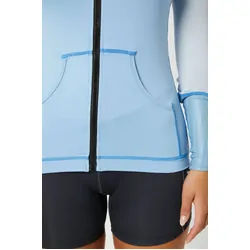 Jetpilot Cause Long Sleeve Ladies Hooded Rashie - Blue Size 6