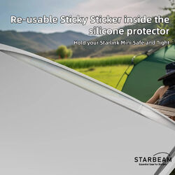 STARBEAM Starlink Mini Silicone Protective Cover with Hang Hooks - White
