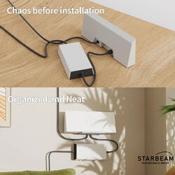 STARBEAM Starlink Gen 3 Router & Power Supply Wall Mount Kit - Adhesive Mount