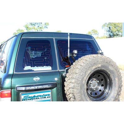 Superior Wheel Carrier To Suit Nissan Patrol GU (With Light Arial Mounts) (Each)