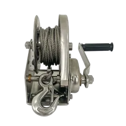 Sherpa Stainless steel hand winch 545kg/5m cable