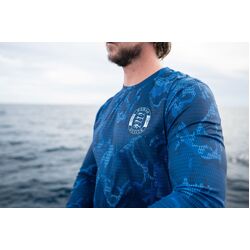 Nomad Design Tech Fishing Shirt Marine Camo - Marine Camo - XXXL