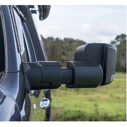 MSA Power Fold™ Towing Mirrors to suit Ford Ranger Super Duty (12/2025-On) - Black