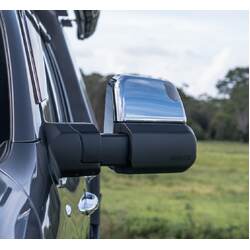 MSA Towing Mirrors to suit Toyota Hilux Gen 7, 2005 - 2015, Chrome, Electirc, Indictaors