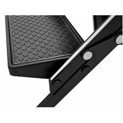 TRA Australia Black Double Folding Portable Caravan Step