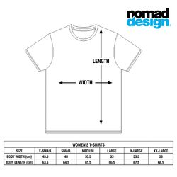 Nomad Design T-Shirt Womens Squidtrex Domination - Charcoal Black - 10