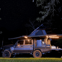 Tuff Terrain 270 LHS Free Standing Awning With Dimmable LEDs & Triple T Bracket Combo