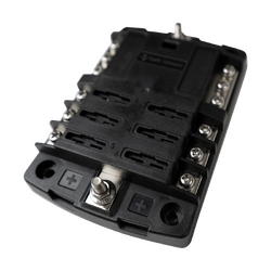Tuff Terrain ST Blade Fuse Block - 6 Circuits with Negative Bus and Cover
