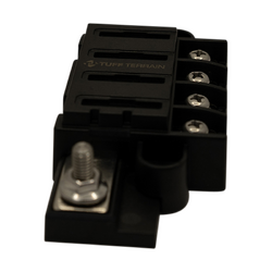Tuff Terrain Fuse Block 4 Way Positive with Cover and Label Kit