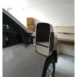 Extendable Towing Mirrors to suit Toyota Landcruiser 300 Series - Electric, Chrome, Power Fold, BSM & Indicator