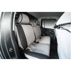 Msa Complete Front & Second Row Set - Msa Premium Canvas Seat Covers To Suit Volkswagen Amarok - Core Plus 4 Cylinder - 06/15 To Current
