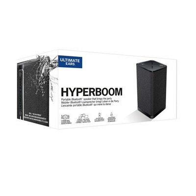 Ultimate Ears HYPERBOOM Black Waterproof TWS Bluetooth Speaker
