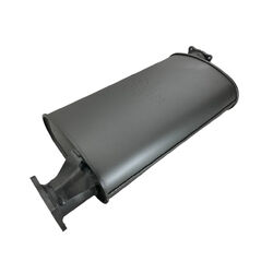 Redback Extreme Duty Straight Piped Muffler (Offset/Offset, 5” Round)