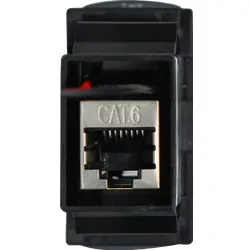 Rj45 Pass-Through Adaptor - Type 6 (Red)