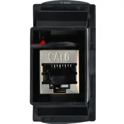 Rj45 Pass-Through Adaptor - Type 6 (White)