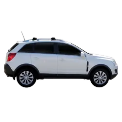 Yakima ThruBar 135cm Silver Pair (S17Y) To Suit Holden Captiva 5 /2006-/2020