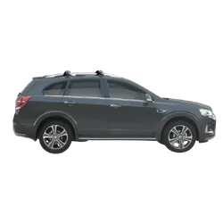 Yakima ThruBar 120cm Silver Pair (S16Y) To Suit Holden Captiva LT/LTZ /2016-/2020