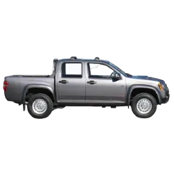 Yakima FlushBar 100cm Silver Pair (S6Y) To Suit Holden Colorado Double Cab /2008-06/2012