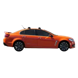 Yakima ThruBar 120cm Silver Pair (S16Y) To Suit Holden Commodore VF 06/2013-03/2017