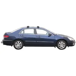 Yakima ThruBar 120cm Silver Pair (S16Y) To Suit Honda Accord 4dr Sedan 09/2003-01/2008