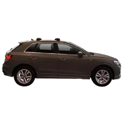 Yakima ThruBar 120cm Silver Pair (S16Y) To Suit Audi Q3/RS Q3 5dr SUV /2019-/On