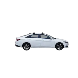 Yakima ThruBar 135cm Silver Pair (S17Y) To Suit Hyundai i30 4dr Sedan 10/2020-/On